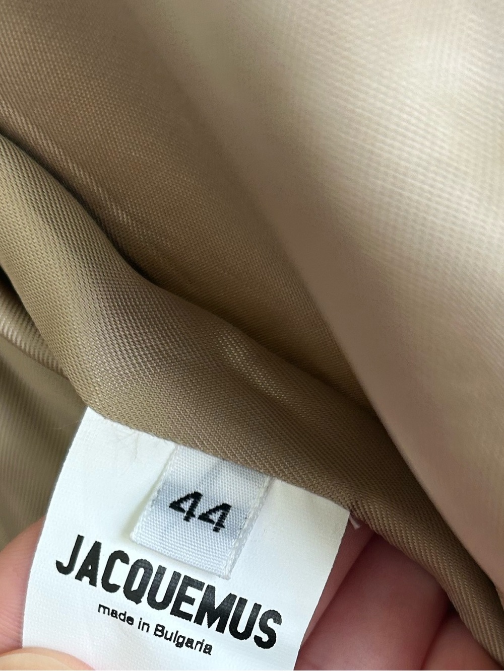 Jacquemus Le Souk Saafi Oversized Melange Wool Blazer in Neutral Beige - Picture 11 of 12